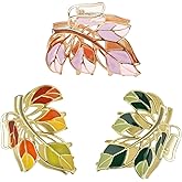 Yonchic 3-Piece Floral Metal Hair Accessories in 3 Colors: Barrettes, Claws, and Clips for Thin to Thick Hair - Elegant, Strong Hold, and Non-Slip