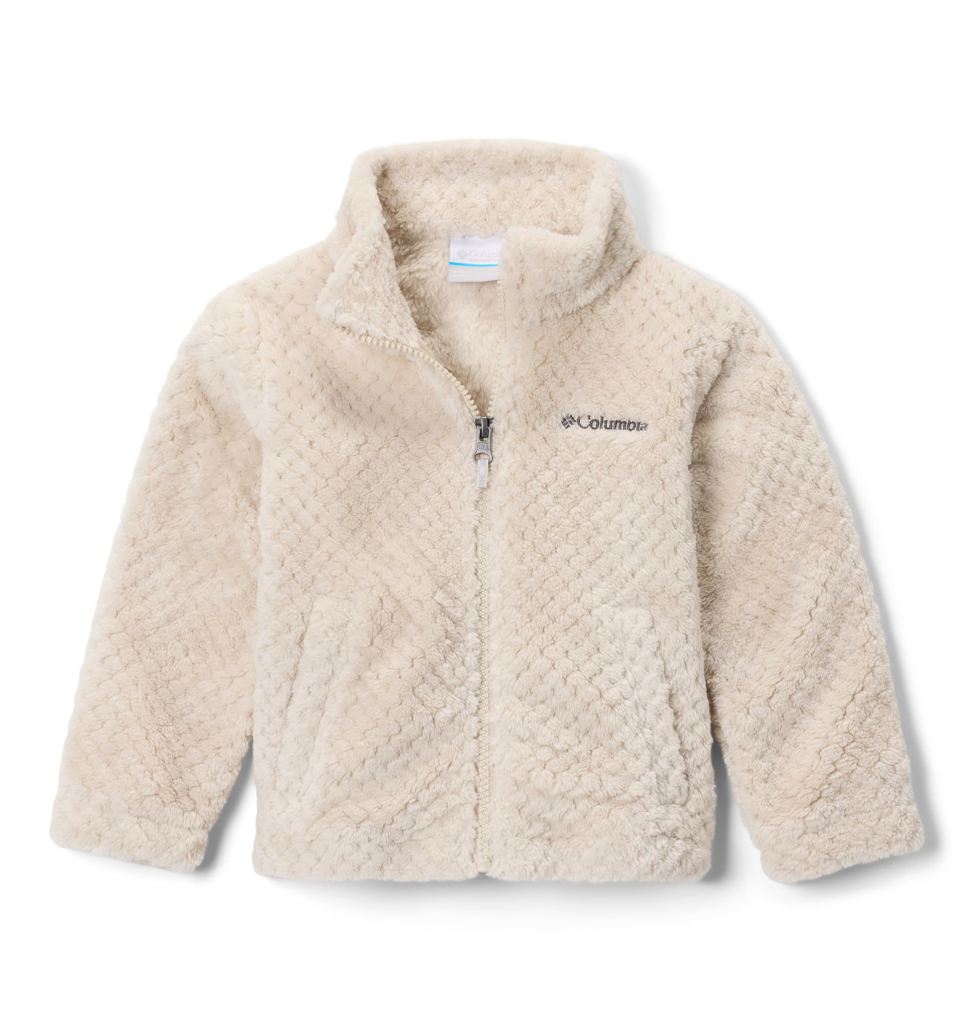 Columbia Youth Girls Toddler Fire Side Sherpa Full Zip Fleece Jacket, Dark Stone, 2T Image