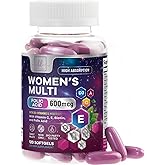 Multivitamin For Women - Complete Daily Woman's Multivitamins with Biotin, Calcium, Folic Acid, Iron, Zinc, Vitamin A, C, D, E & B Vitamins, Women's Hair Skin and Nails Supplements - 120 Softgels