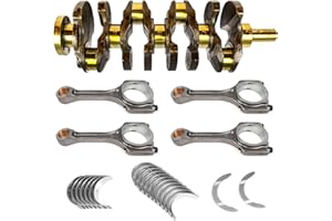 WANGSHENG G4KJ 2.4 Engine Rebuild Kit with Crankshaft, Connecting Rod & Bearings Kit for Hyundai Santa Fe Sport/Sonata/Tucson, for Kia Optima/Sorento/Sportage/Forte 2.4L, 23111-2G200 23111-2G230