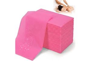 100 PCS Disposable Massage Table Sheets Spa Bed Covers 75"x31" -Extra Large & Extra Thick Non Woven Fabric Waterproof Protect