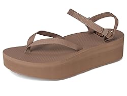 Teva Women's Flatform Sandal Slim, Caribou, 11