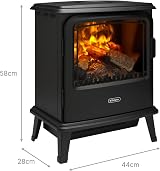 Dimplex Bayport Optimyst Electric Stove Fire Water Vapour Lifelike Flame Black view 5