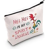 LEVLO Hei Chicken Cosmetic Make Up Bag Chicken Lover Gift Hei Is My Spirit Animal Makeup Zipper Pouch Bag (Hei Spirit bag)