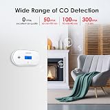 WISUALARM Carbon Monoxide Detector with 10 Year Sealed Battery LCD Display view 3