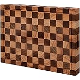 Cookaholic Acacia Wood Cutting Board 20x15x1.5 Inch, Butcher Block for Kitchen, Premium Acacia Cutting Board with Juice Groov