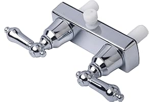 Laguna Brass 3221CP RV/Motorhome Replacement Non-Metallic Two Handle Shower Faucet Valve Diverter Chrome Finish