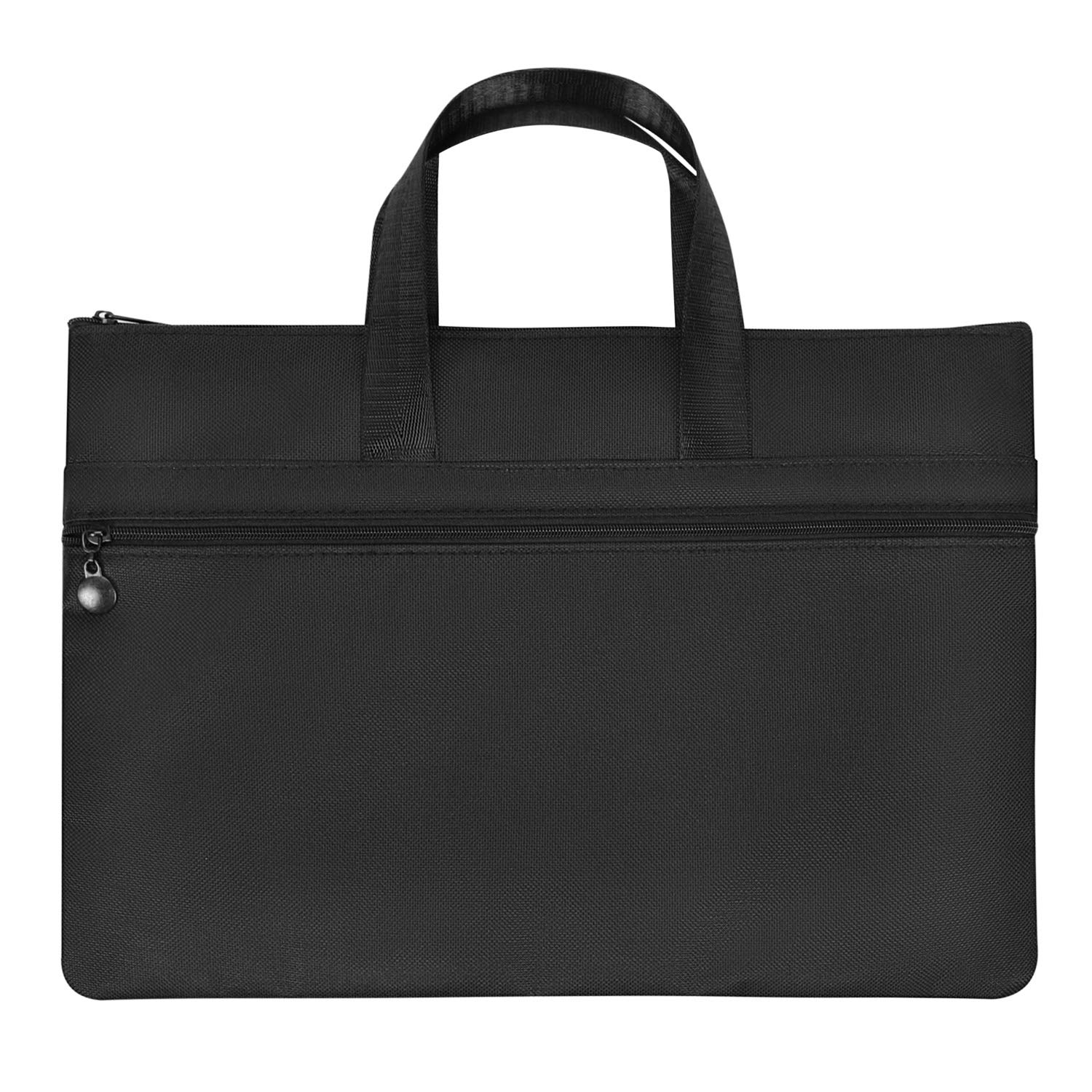 A4 Portable Document Folder Pouch Lightweight Business Briefcase Office Handbag Paper Storage Organiser File Bag for Women Men Business Meeting