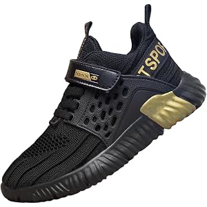 Harcent Kids Slip On Running Shoes Boys Walking Tennis Shoes Lightweight Casual Outdoor Hiking Athletic Sneakers for Boys Gir