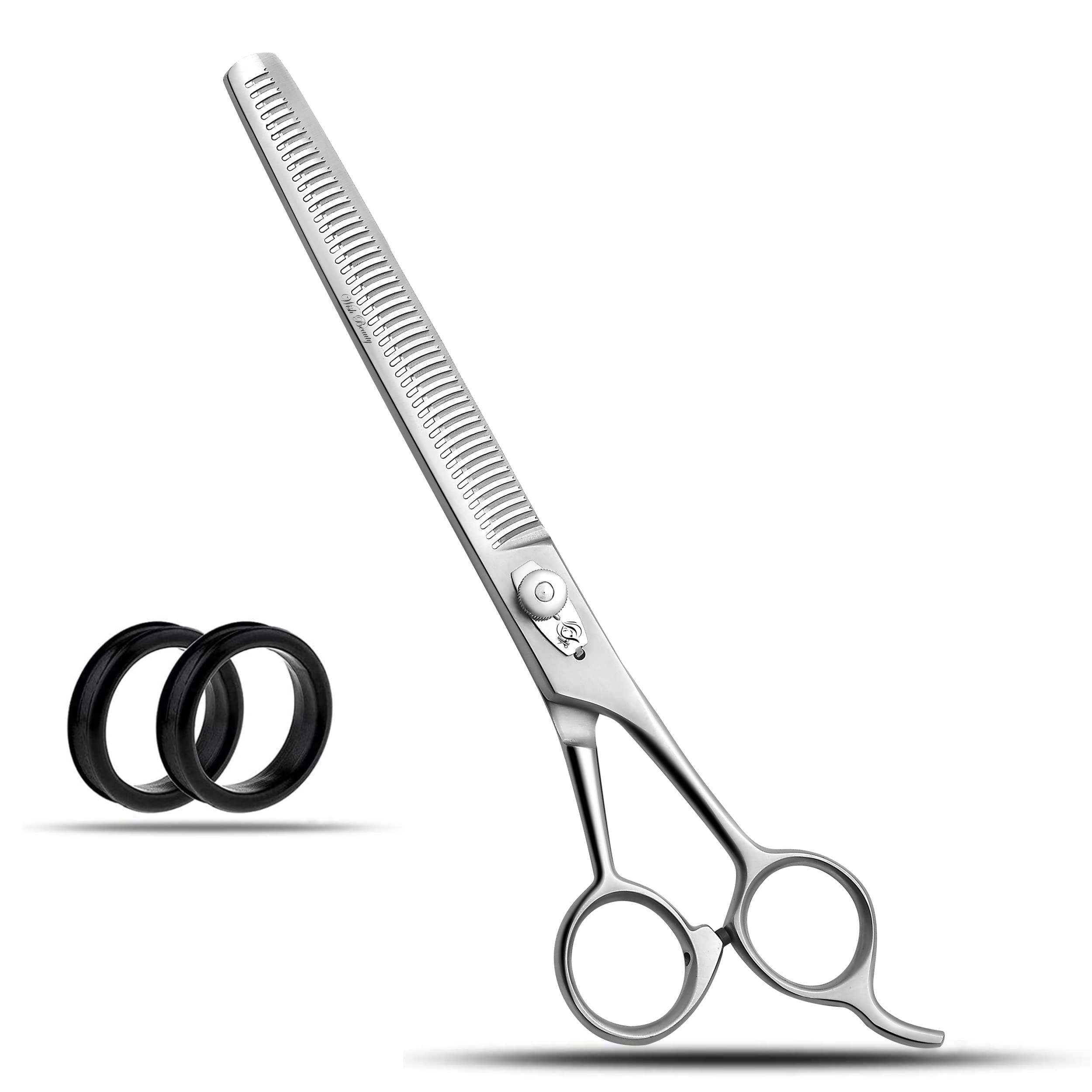 wishbeauty 8.5 inch Pet Grooming Chunker Thinning Shear, Dog Grooming Scissor, Pet Scissor Pet Trimming Tool