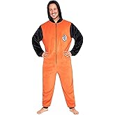 Dragon Ball Z One-Piece Pajamas for Men with Hood - Anime Gifts for Him