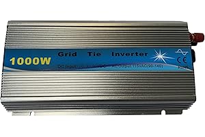 KRXNY 1000W Grid Tie Inverter Pure Sine Wave Stackable MPPT Solar Power 10.8-30V DC Input 110V AC Output for 18V Solar Panel