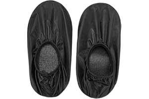 YIJU Bowling Shoe Cover 2Pcs Adjustable Portable Overshoes Universal Shoe Protector Durable Thick for Indoor Sports Travel Ch