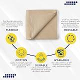 ViraCare 2 x Laminated Cotton Dust Sheets 6x3 ft Paint Drop Cloths view 4