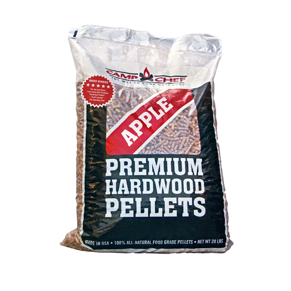 Camp Chef Bag of Premium Hardwood Applewood Pellets for Smoker, 20 lb
