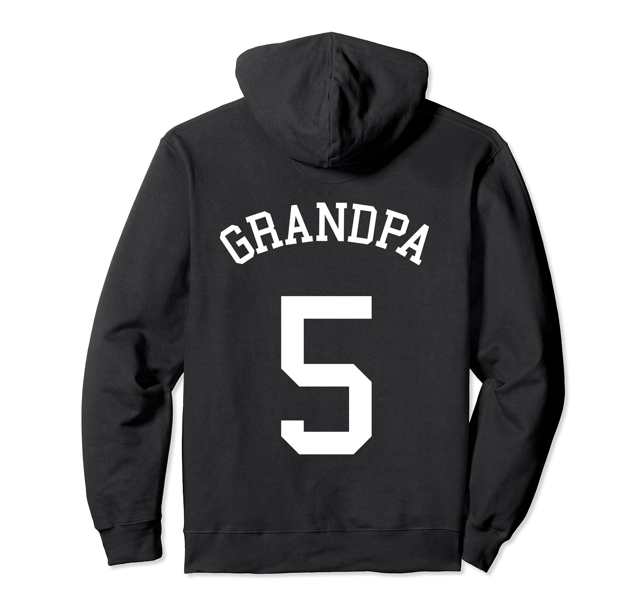 Grandpa Team Uniform 5 Baseball Pop Soccer Volleyball Rugby Pullover Hoodie