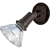 Satco SF76/521 One Light Outdoor Heavy Duty Cast Aluminum Durable Weather Proof Security Flood Light , Bronze