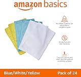 Amazon Basics Microfibre Cleaning Cloths Pack of 24 Multi Color 40.5 x 30.5 cm view 2