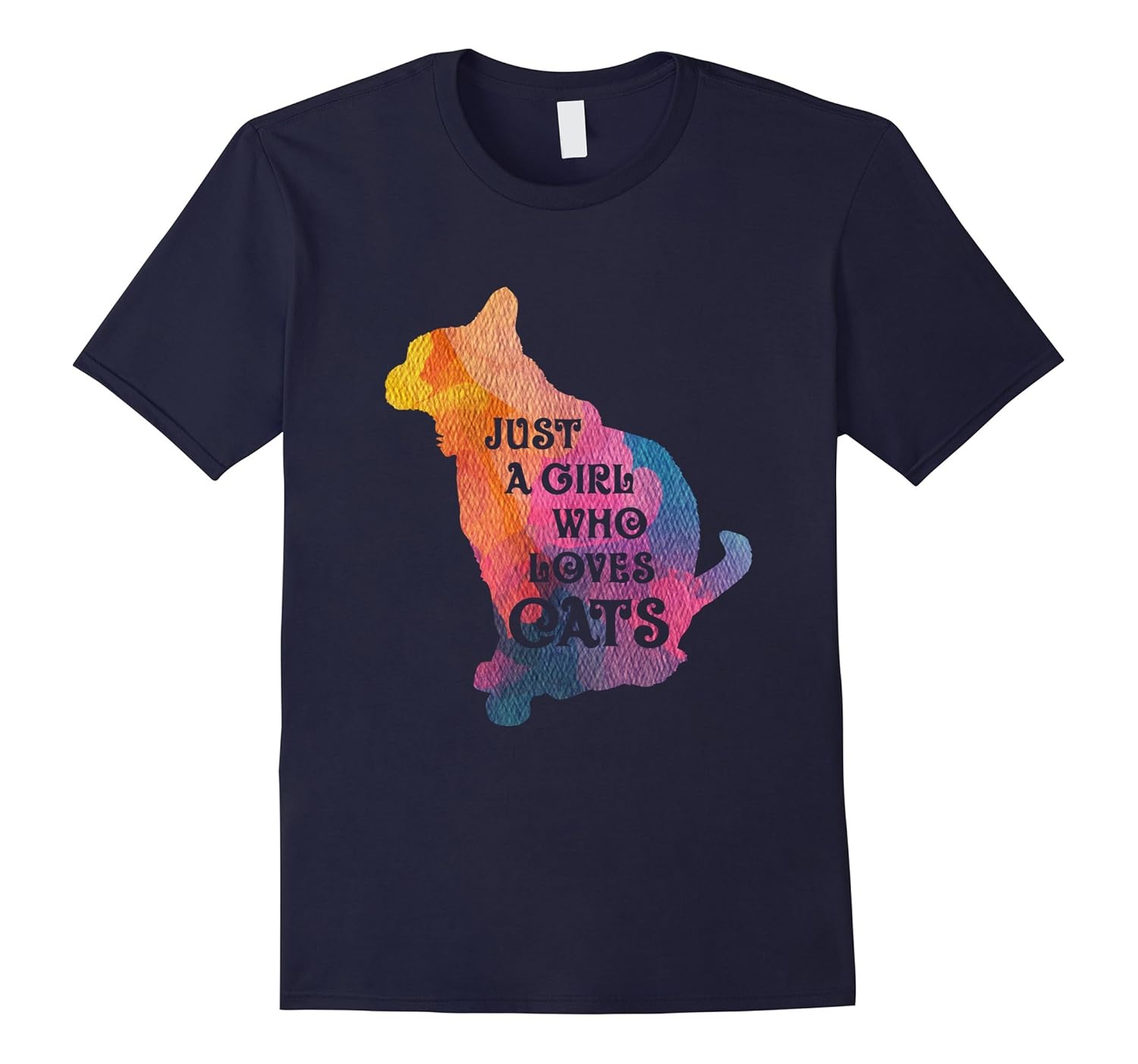 Just A Girl Who Loves Cats T Shirt Cat Lover Tee Teehay