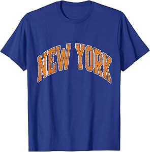 New York Vintage Retro Varsity Men Girl Women Kids Adult T-Shirt