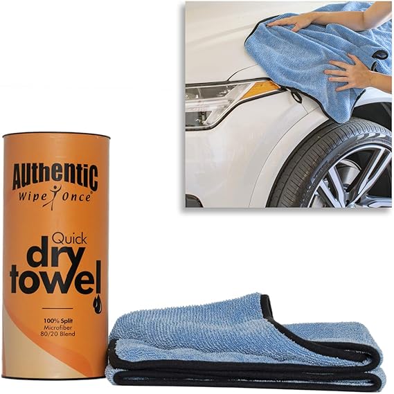 Wipe Once Microfiber Towels for Cars Premium Quick Drying