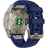 OUTVI 20mm Watch Band for Garmin fenix 6s 5s 7s pro solar quick fit soft gold buckle with silicone bands for garmin epix pro gen 2 42mm Descent Mk2s/3/3i for women