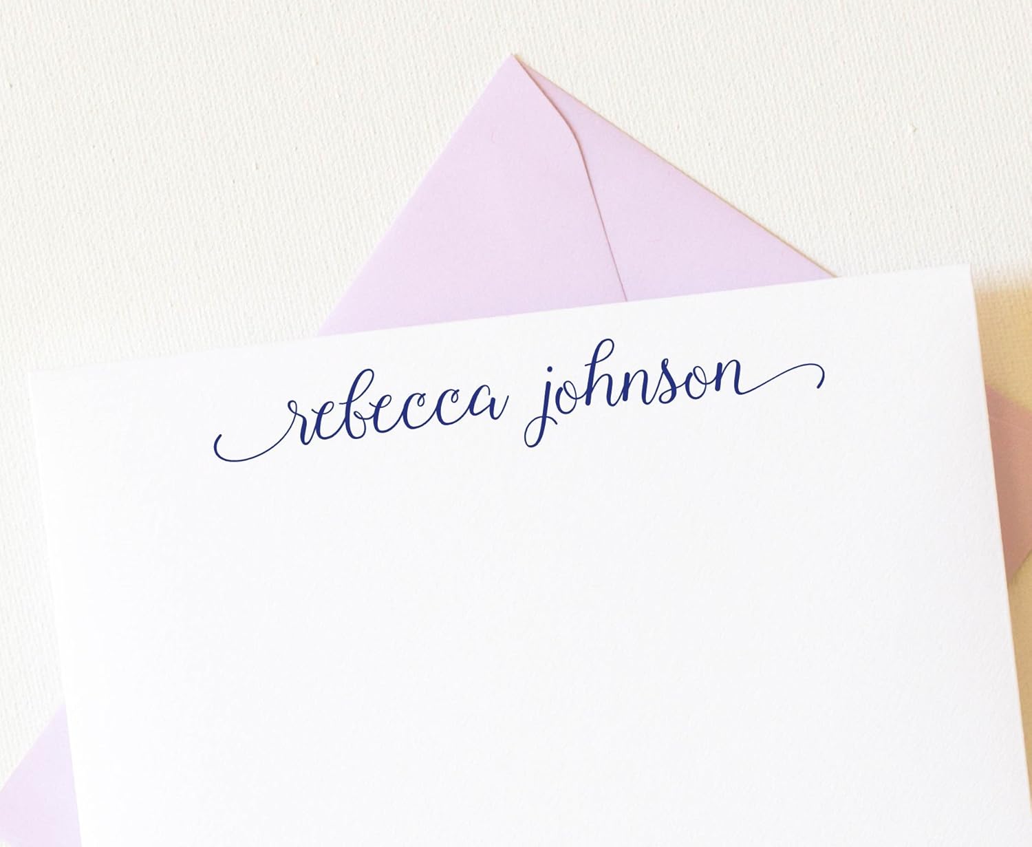Calligraphy Personalized Stationery Set, Stationery for