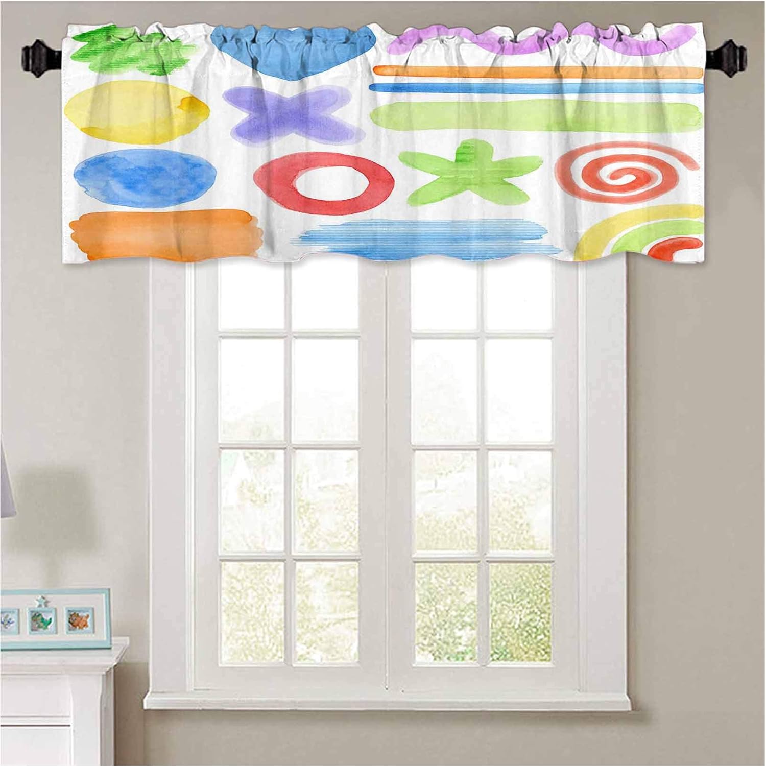 YUAZHOQI - Cenefas de ventana pintados a mano con elementos de diseño