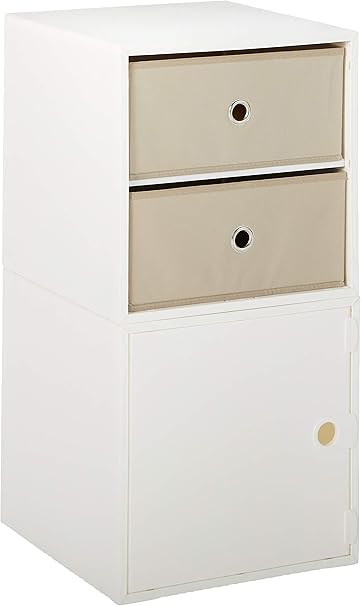 Icube 2 Drawer Nightstand White Amazon Ca Home Kitchen