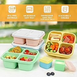 Caperci Lunchable Snack Containers - 4 Compartments