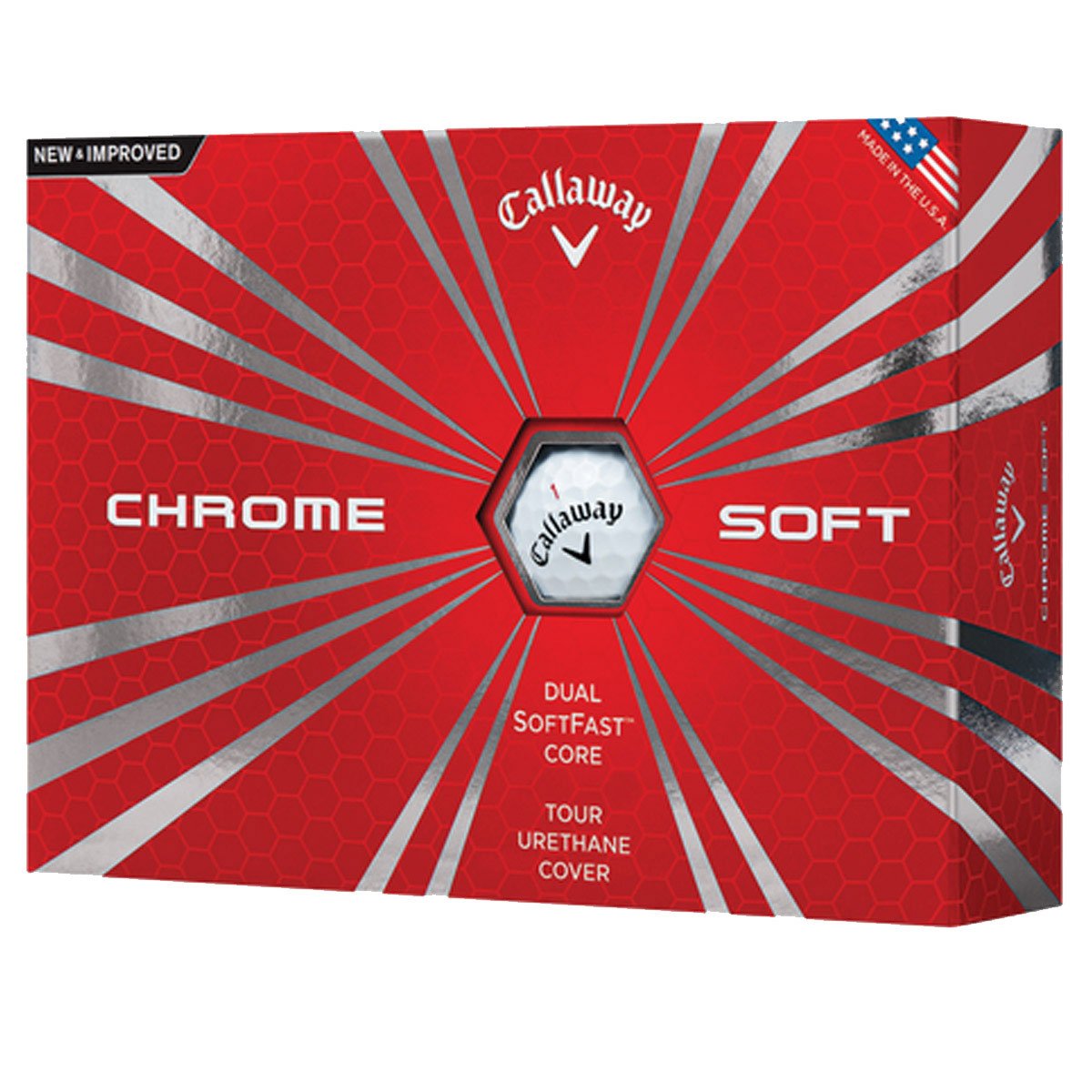 Callaway Men's Cg Bl 16 Chrome Soft Golf Ball - White, One Size