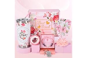 Usmilegift Christian Gifts for Women Faith, Inspirational Birthday Gift Set for Women, Spiritual Religious Gifts Basket for Women Faith, Mom, Girl, Friend, Sister, Christmas Gifts for Women