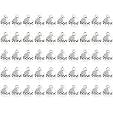 Tupalizy Believe Word Charms 14x11mm Vintage Motivational Inspirational Pendant Charms for Graduation Message Resin Charm Bracelet Keychain Tag Link Jewelry Making Lanyard Cord Bags Crafts, 50PCS