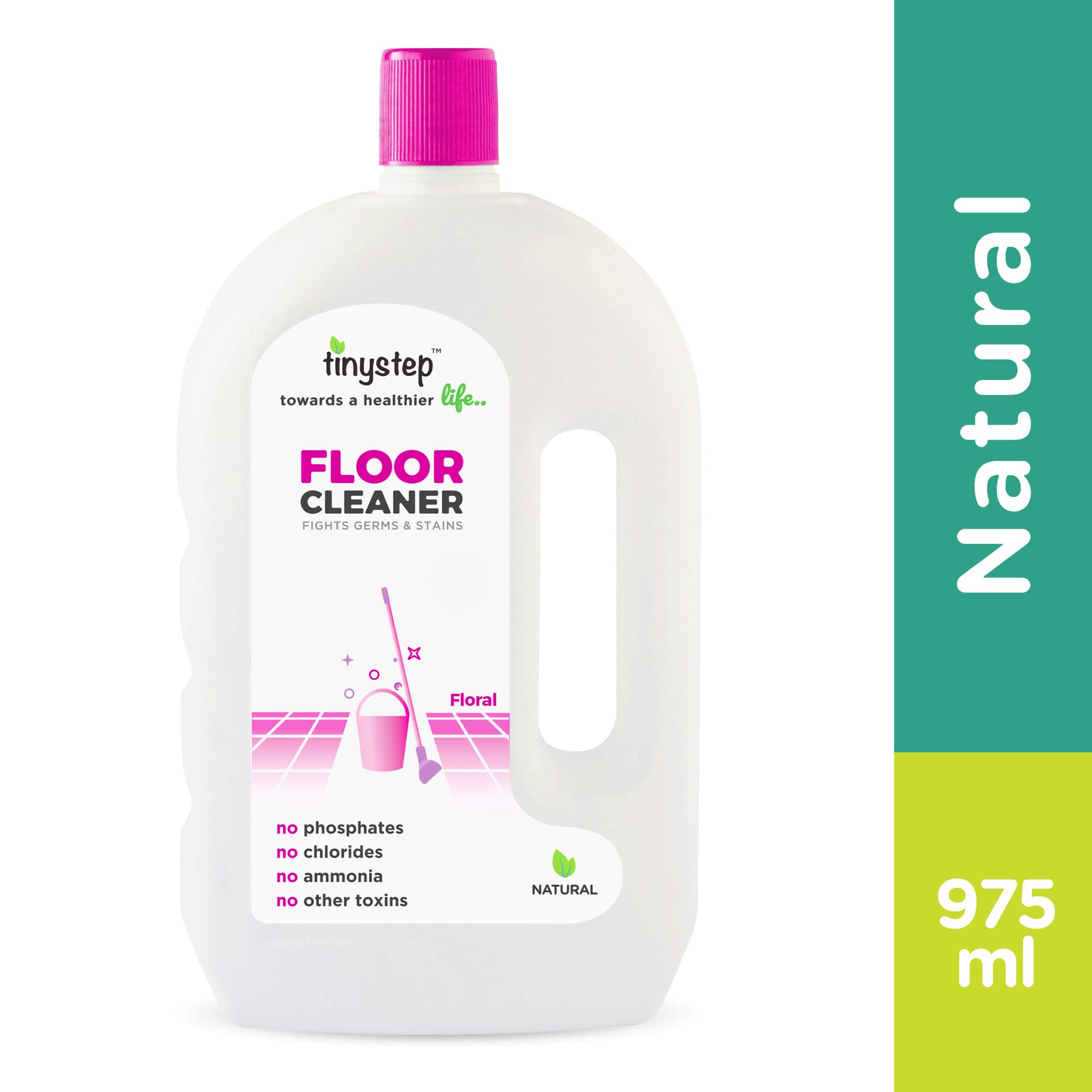 Tinystep Natural Baby Safe Pet Friendly Floor Cleaner - 975 ml (Floral)