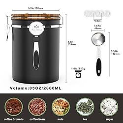 Miscedence 35OZ Coffee Canister for ground coffee