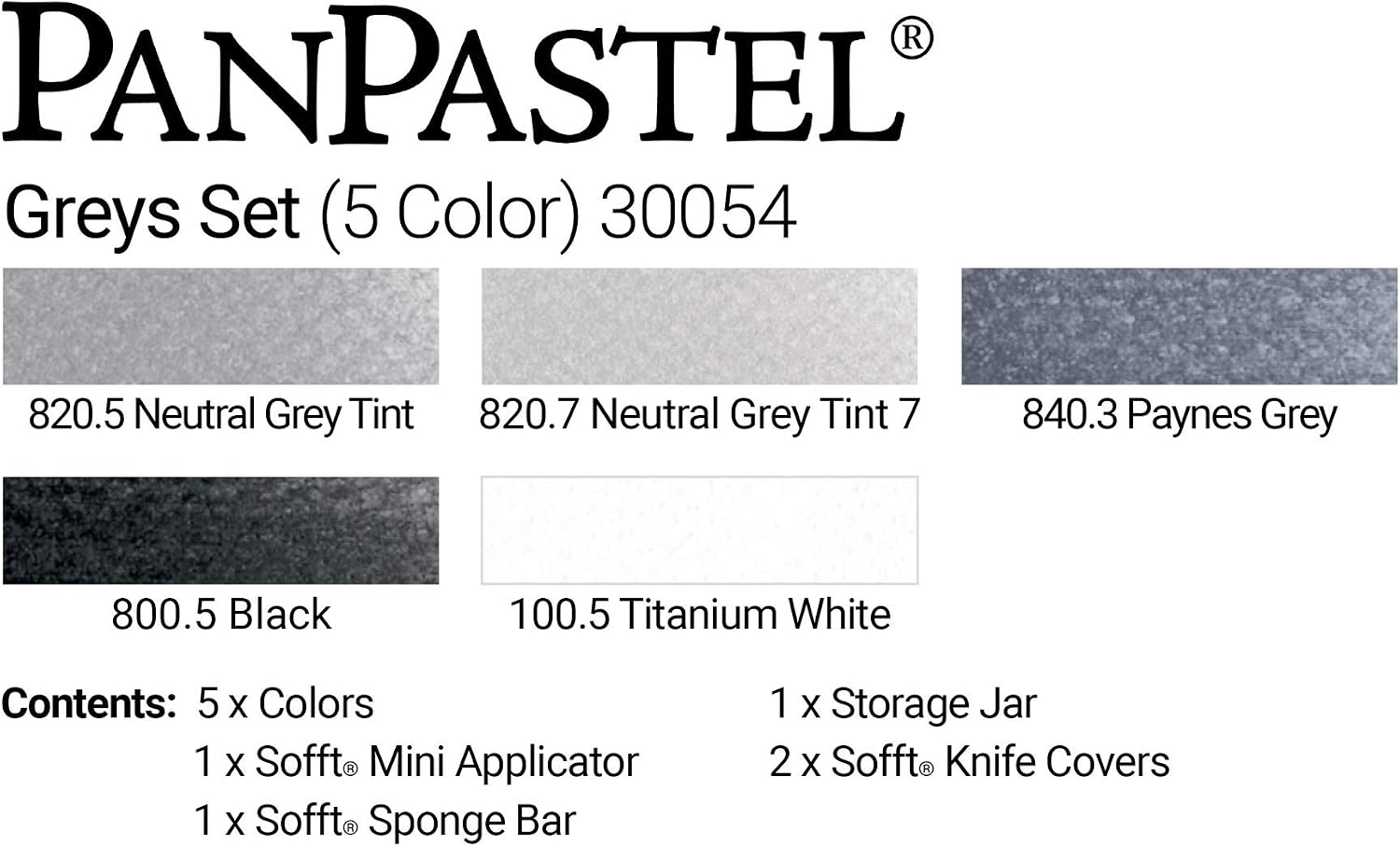 PanPastel 5 Colour Set - Greys Set, 5 count - Image 4
