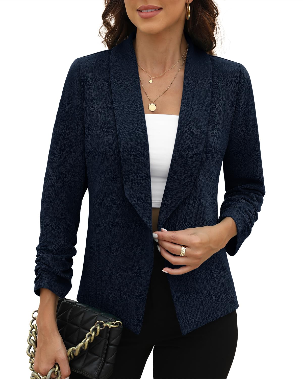 LIhncine Girls Blazer Jacket Long Sleeve Shawl Collar Open Front Formal Blazers Suit Inner Pocket For Kids Size 3 14year 27781639 6c93 4d4a A67e 91b3eca80afb.1b1405bc8f72222c0da0e9798136ce59