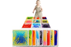 Art3d Liquid Fusion Activity Play Mat for Kids, Pack of 9 Tiles 12" X 12", Multi-Color