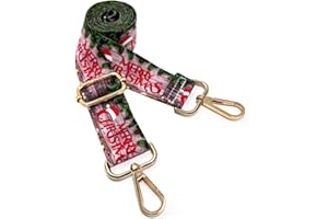 Dsigo Purse Strap, 1.5" Wide Gold Alloy Buckle Floral Printing Crossbody Shoulder Strap for Bag Handbag Crossbody Bags