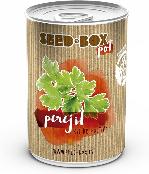 SeedBox SBLPE-Lata de Cultivo, perejil, Verde, 12x25x8 cm: Amazon ...