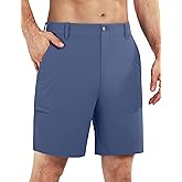 Shallowlulu Men's Golf Shorts 7"/ 10" Stretch Quick Dry Water Resistant Dress Casual Shorts with 6 Pockets Work Hiking Shorts