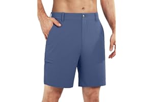 Shallowlulu Men's Golf Shorts 7"/ 10" Stretch Quick Dry Water Resistant Dress Casual Shorts with 6 Pockets Work Hiking Shorts
