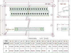 Flat Ribbon Cable 0.1" FRC Connector Breakout Board