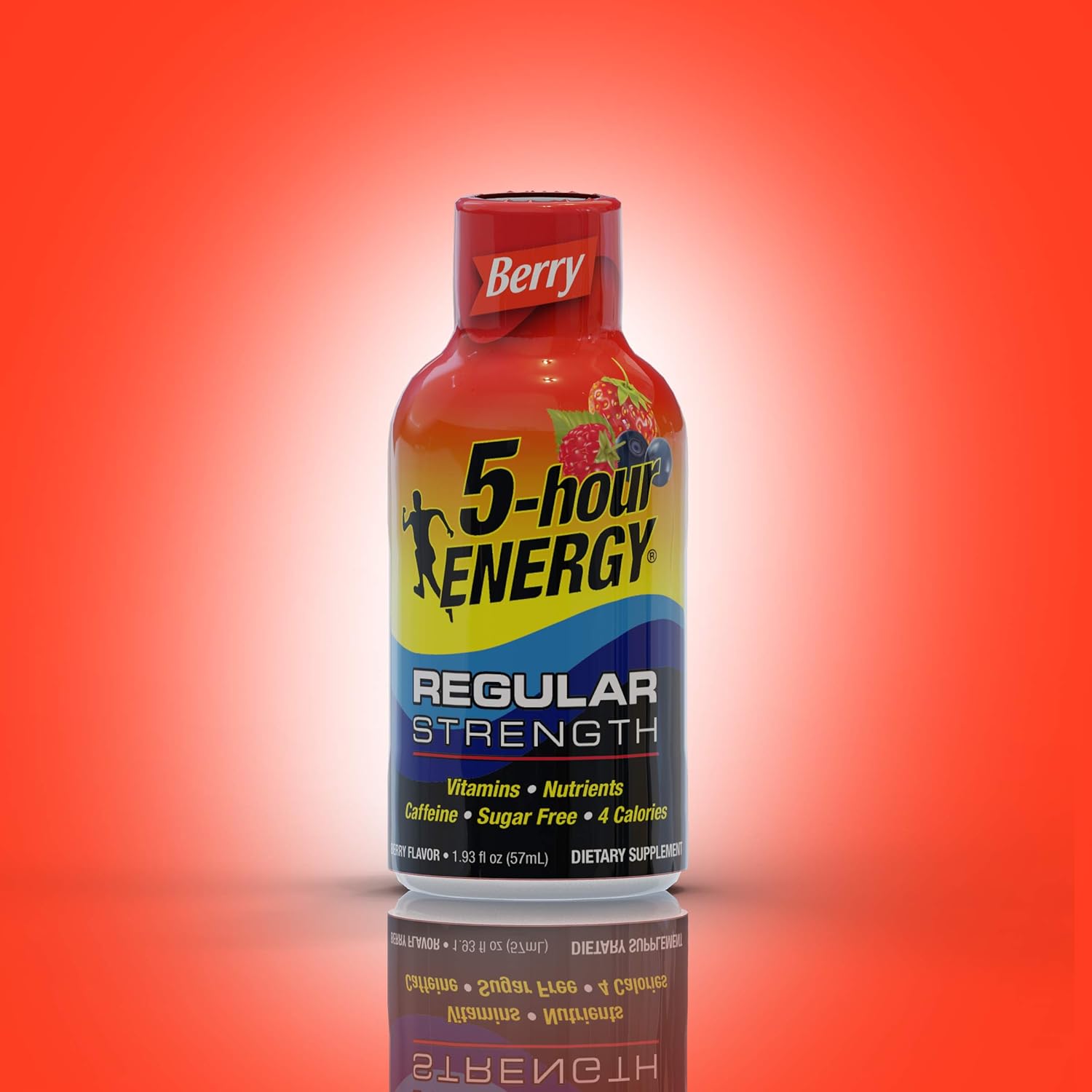 5-hour ENERGY Shot, Regular Strength Berry, 1.93 ounce, 12 Count: Health & Personal Care