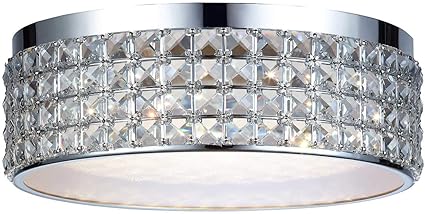 Amazon Com Dsi Lighting Callisto Crystal Ceiling Led Flush Mount