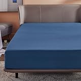 Bedsure King Size Fitted Sheet Deep Pocket 40cm Navy 150x200cm view 8