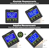 Huepar Digital Angle Gauge Protractor with Magnetic Base 0.01° LCD Inclinometer view 8
