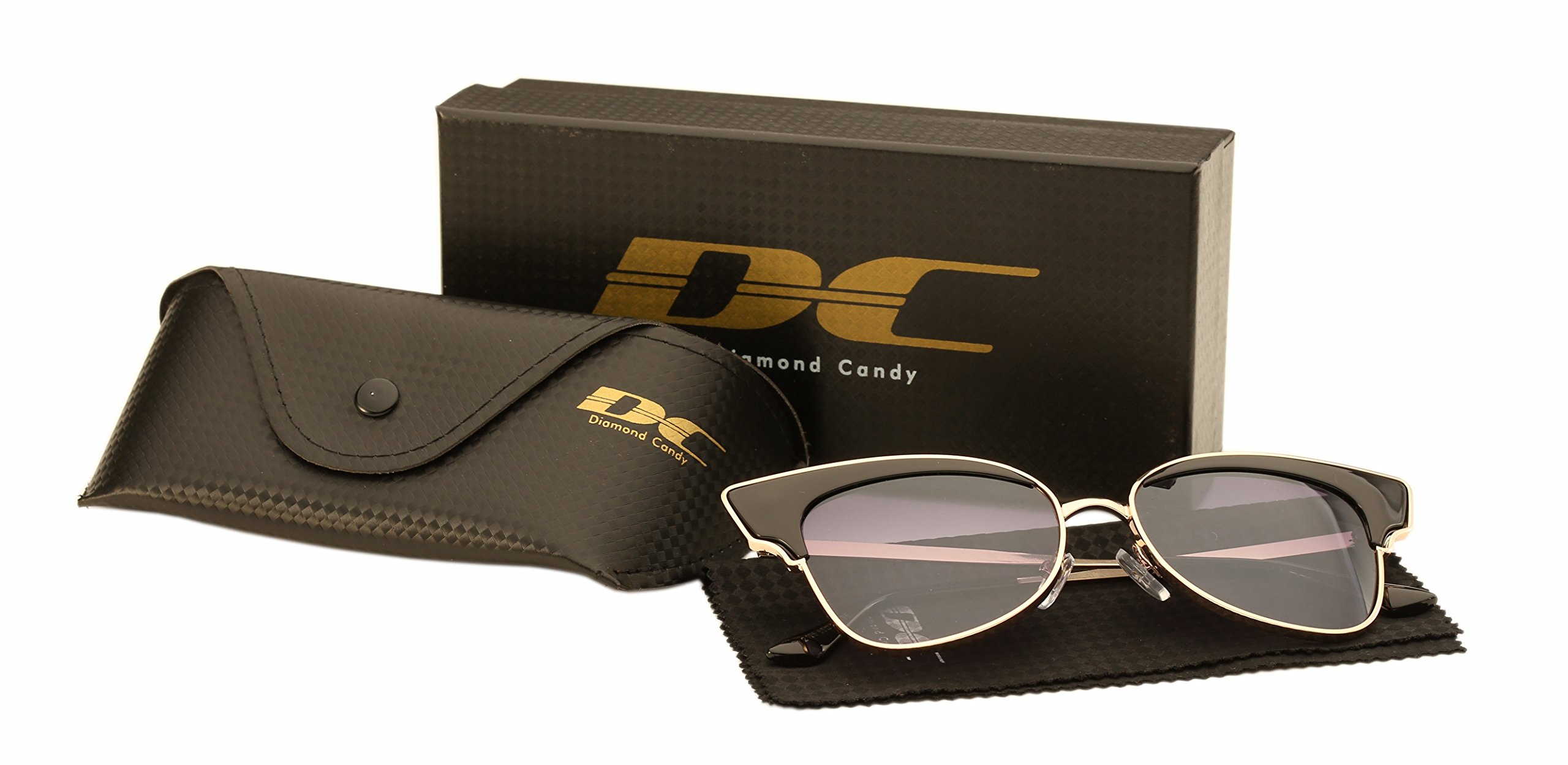 Diamond Candy Women's Fashion Sunglasses UV Protection Sexy Eyewear UV400 Goggles 5Black