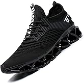Chopben Men's Running Shoes Blade Non Slip Fashion Sneakers Breathable Mesh Soft Sole Casual Athletic Walking Shoes