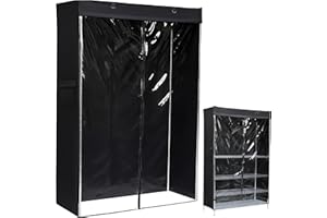 Macoda Storage Shelf Cover Wire Rack Shelving Dust Protective, Storage Shelving Unit Protector See Through, Fits Racks 14" D x 36" W x 72" H One Side See Through Panel (Cover only)